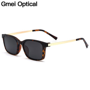 Gmei Optical Classic Women Square Ultem Glasses Frame Ultralight Polarized Clip on Sunglasses Men Myopia Optical Frame HW951