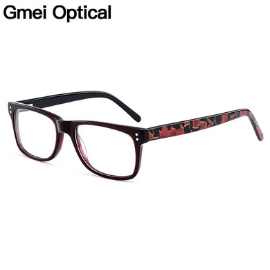 Gmei Optical Classical Square Acetate Full Rim Optical Glasses Frames Women Myopia Presbyopia Eyewear With Spring Hinges A722