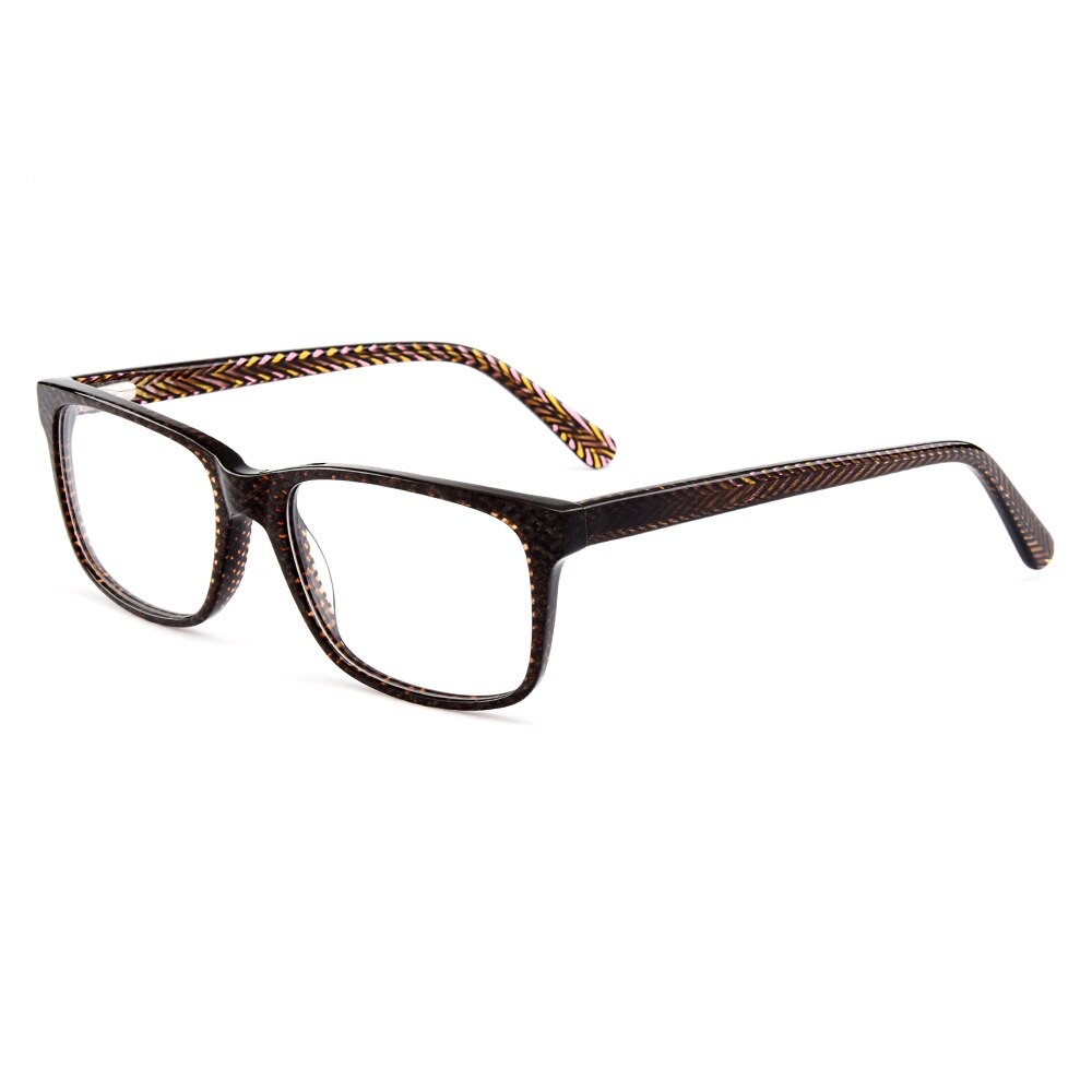 Gmei Optical Classical Square Acetate Full Rim Optical Men Glasses Frame Women Myopia Presbyopia Eyewear With Spring Hinges A010
