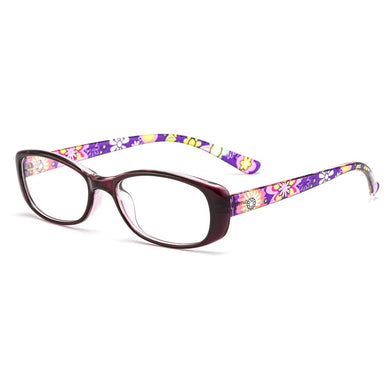Gmei Optical Designed Women Glasses Frames Flexible Printed Temples Legs Plastic Myopia Prescription Eyeglasses Frame MD5093