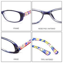 Carica l&#39;immagine nel visualizzatore di Gallery, Gmei Optical Progettato Donne Montature per occhiali Flessibile Stampato Aste Gambe di Plastica Miopia Occhiali Da Vista Telaio MD5093 