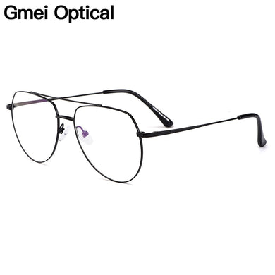 Gmei Optical Designer Pilot Retro Full Rim Titanium Alloy Men Glasses Frame For Myopia Reading Prescription Eyeglasses M18024