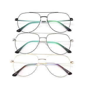 Gmei Optical Designer Pilot Retro Full Rim Titanium Alloy Men Glasses Frame For Myopia Reading Prescription Eyeglasses M18024