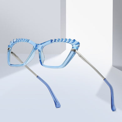 Gmei Optical Designed Transparent Women Cat Eye Glasses Frames Female Clear Myopia Prescription Spectacles Frame 2046