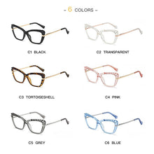 Load image into Gallery viewer, Gmei Optical Designed Transparent Women Cat Eye Glasses Frames Female Clear Myopia Prescription Spectacles Frame 2046