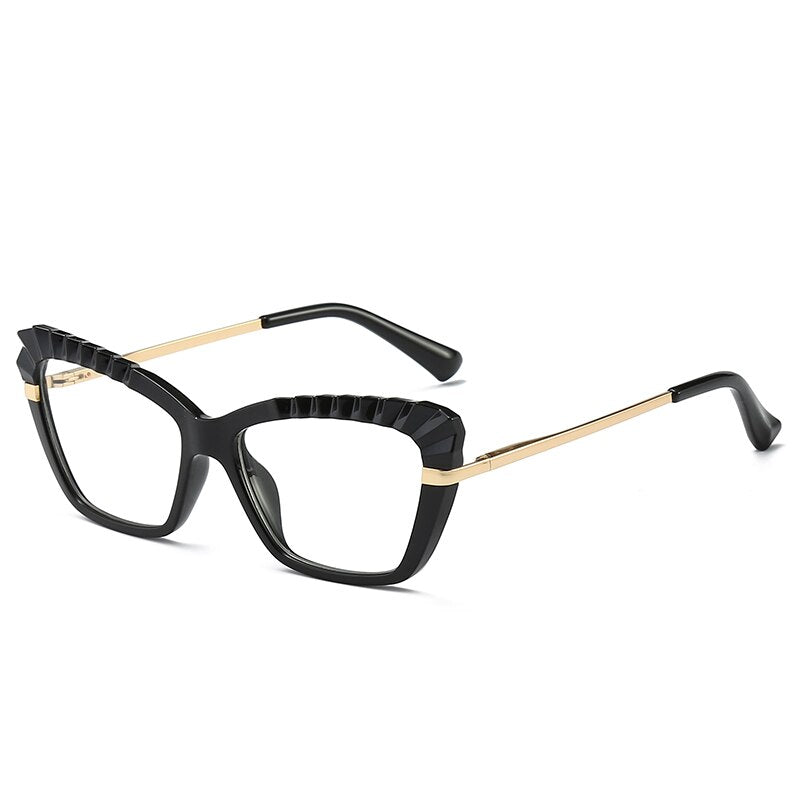 Gmei Optical Designed Transparent Women Cat Eye Glasses Frames Female Clear Myopia Prescription Spectacles Frame 2046