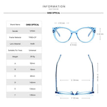 Load image into Gallery viewer, Gmei Optical Designed Transparent Women Glasses Frame Oval Female Clear Myopia Prescription Eyeglasses Frames 2037
