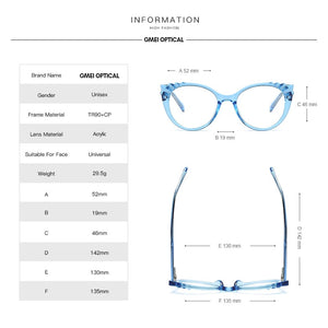 Gmei Optical Designed Transparent Women Glasses Frame Oval Female Clear Myopia Prescription Eyeglasses Frames 2037
