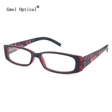 Gmei Optical Eyewear Plastic Rectangle Full Rim Optical Glasses Frame for Women's Prescription Eyeglasses T80071