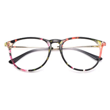 Load image into Gallery viewer, Gmei Optical Floral Round Women Glasses Frames Brand Designer Prescription Eyeglasses Optical Frame Eyewear H8039