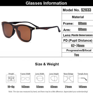 Gmei Optical Men Square Ultem Glasses Frame Ultralight Polarized Clip on Sunglasses Women Optical Eyewear S2033