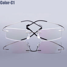 Load image into Gallery viewer, Gmei Optical  Rimless Glasses Frame Memory Alloy Eyeglasses Prescription Ultralight Flexible Frames 9 Colors T8089