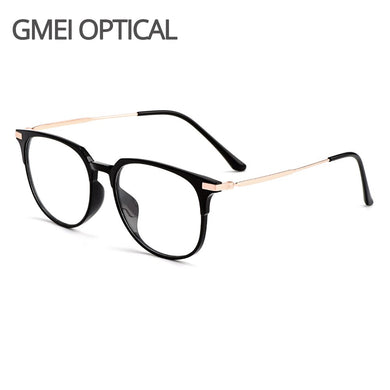 Gmei Optical Ultralight Women Glasses Frame M98005 With TR90 Plastic Rim Titanium Alloy Legs Myopia Spectacles Frames