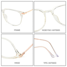 Carica l&#39;immagine nel visualizzatore di Gallery, Gmei Optical  Ultralight Women Glasses Frame M98005 With TR90 Plastic Rim Titanium Alloy Legs Myopia Spectacles Frames