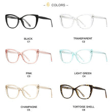 Load image into Gallery viewer, Gmei Optical Women Cat Eye Glasses Frame Transparent Clear Female Myopia Prescription Spectacles Frames 2005
