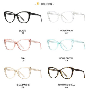 Gmei Optical Women Cat Eye Glasses Frame Transparent Clear Female Myopia Prescription Spectacles Frames 2005