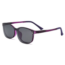 Load image into Gallery viewer, Gmei Optical Women Oval Ultem Glasses Frame Ultralight Polarized Clip on Sunglasses Optical Eyewear S2027