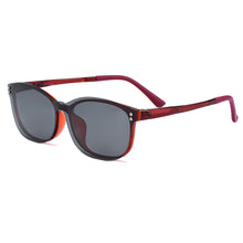 Load image into Gallery viewer, Gmei Optical Women Oval Ultem Glasses Frame Ultralight Polarized Clip on Sunglasses Optical Eyewear S2027