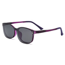 Load image into Gallery viewer, Gmei Optical Women Oval Ultem Glasses Frame Ultralight Polarized Clip on Sunglasses Optical Eyewear S2027