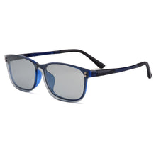 Load image into Gallery viewer, Gmei Optical Women Square Ultralight Ultem Glasses Frame With Polarized Clip on Sunshades Optical Eyewear S2028