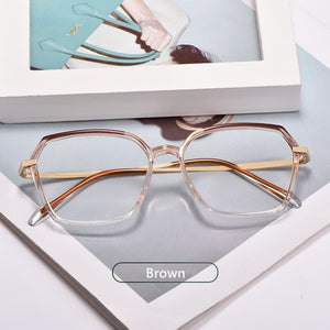 Gmei Optical Donna Occhiali ultraleggeri trasparenti con montatura per occhiali quadrati in plastica 