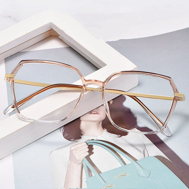 Gmei Optical Women Ultralight Transparent Glasses Frame Square Plastic Spectacles Eyewear