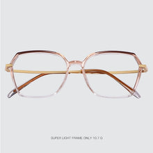Carica l&#39;immagine nel visualizzatore di Gallery, Gmei Optical Women Ultralight Transparent Glasses Frame Square Plastic Spectacles Eyewear