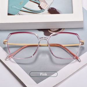 Gmei Optical Donna Occhiali ultraleggeri trasparenti con montatura per occhiali quadrati in plastica 