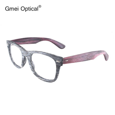 Gmei Optical Wooden Full Rim Men's Glasses Frames for Prescription Eyeglasses T8065