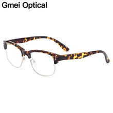 Load image into Gallery viewer, Gmei Optical Full-Rim Tortoiseshell Women Browline Glasses Frames Prescription Eyeglasses Men Retro Glasses Frame Eyewear H8029