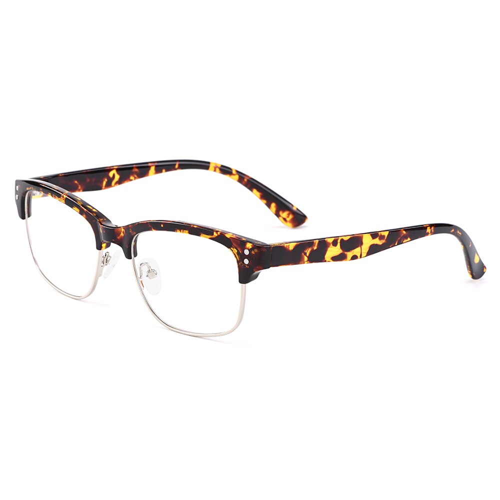 Gmei Optical Full-Rim Tortoiseshell Women Browline Glasses Frames Prescription Eyeglasses Men Retro Glasses Frame Eyewear H8029