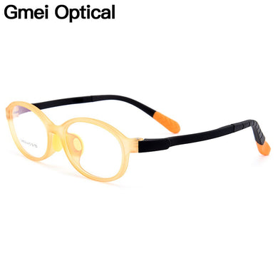 Gmei Optical Healthy Kids Eyewear Ultra-light Flexible TR90 Silica Gel Comfortable Safe Full Rim Kids Spectacles Frames CX68004