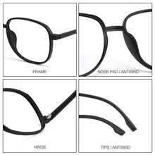 Load image into Gallery viewer, Gmei Optical M9159 Transparent Men Large Size Glasses Frames Ultralight TR90 Plastic Eyewear Women Big Myopia Spectacles Frame