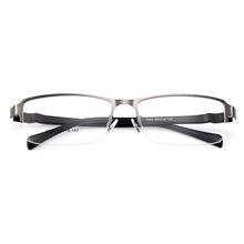 Carica l&#39;immagine nel visualizzatore di Gallery, Gmei Optical Men Large Size Titanium Alloy Glasses Frame For Male Eyewear Flexible Legs IP Electroplating Alloy Spectacles Y7061