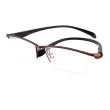 Load image into Gallery viewer, Gmei Optical Men Large Size Titanium Alloy Glasses Frames for Men Eyewear Flexible Legs IP Electroplating Alloy Spectacles Y8011