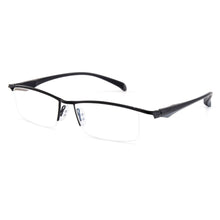 Load image into Gallery viewer, Gmei Optical Men Large Size Titanium Alloy Glasses Frames for Men Eyewear Flexible Legs IP Electroplating Alloy Spectacles Y8011
