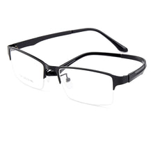 Load image into Gallery viewer, Gmei Optical Men Semi-Rimless Titanium Alloy Glasses Frames for Men Eyewears Flexible Legs IP Electroplating Spectacles Y7047