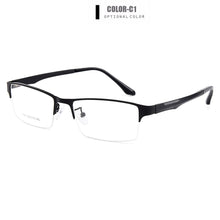Load image into Gallery viewer, Gmei Optical Men Semi-Rimless Titanium Alloy Glasses Frames for Men Eyewears Flexible Legs IP Electroplating Spectacles Y7047
