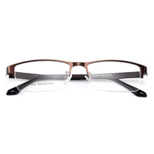 Load image into Gallery viewer, Gmei Optical Men Semi-Rimless Titanium Alloy Glasses Frames for Men Eyewears Flexible Legs IP Electroplating Spectacles Y7047