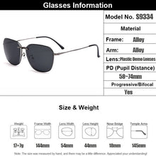Load image into Gallery viewer, Gmei Optical Men Square Titanium Alloy Glasses Frame Ultralight Polarized Clip on Sunglasses Women Optical Eyewear S9334
