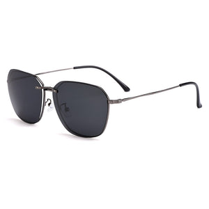 Gmei Optical Men Square Titanium Alloy Glasses Frame Ultralight Polarized Clip on Sunglasses Women Optical Eyewear S9334