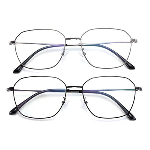 Gmei Optical Men Square Titanium Alloy Glasses Frame Ultralight Polarized Clip on Sunglasses Women Optical Eyewear S9334