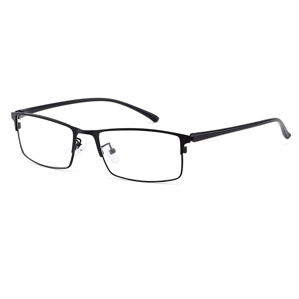 Gmei Optical Men Titanium Alloy Eyeglasses Frame for Men Eyewear Flexible Temple Legs IP Electroplating Alloy Material Y2529