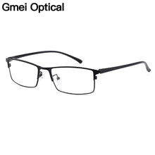Load image into Gallery viewer, Gmei Optical Men Titanium Alloy Eyeglasses Frame for Men Eyewear Flexible Temple Legs IP Electroplating Alloy Material Y2529