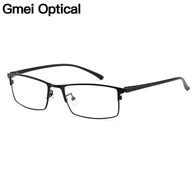 Gmei Optical Men Titanium Alloy Eyeglasses Frame for Men Eyewear Flexible Temple Legs IP Electroplating Alloy Material Y2529
