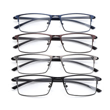 Load image into Gallery viewer, Gmei Optical Men Titanium Alloy Eyeglasses Frame for Men Eyewear Flexible Temple Legs IP Electroplating Alloy Material Y2529