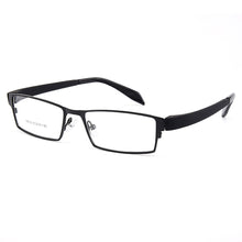 Carica l&#39;immagine nel visualizzatore di Gallery, Gmei Optical Men Titanium Alloy Eyeglasses Frame for Men Eyewear Flexible Temples Legs IP Electroplating Alloy Spectacles Y812