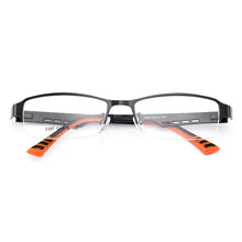 Carica l&#39;immagine nel visualizzatore di Gallery, Gmei Optical Men Titanium Alloy Eyeglasses Frame for Men Eyewear Flexible Temples Legs IP Electroplating Alloy Spectacles Y2387