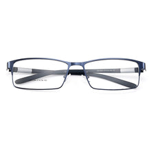 Carica l&#39;immagine nel visualizzatore di Gallery, Gmei Optical Men Titanium Alloy Eyeglasses Frame for Men Eyewear Flexible Temples Legs IP Electroplating Alloy Spectacles Y028