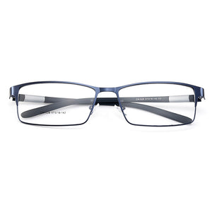 Gmei Optical Men Titanium Alloy Eyeglasses Frame for Men Eyewear Flexible Temples Legs IP Electroplating Alloy Spectacles Y028